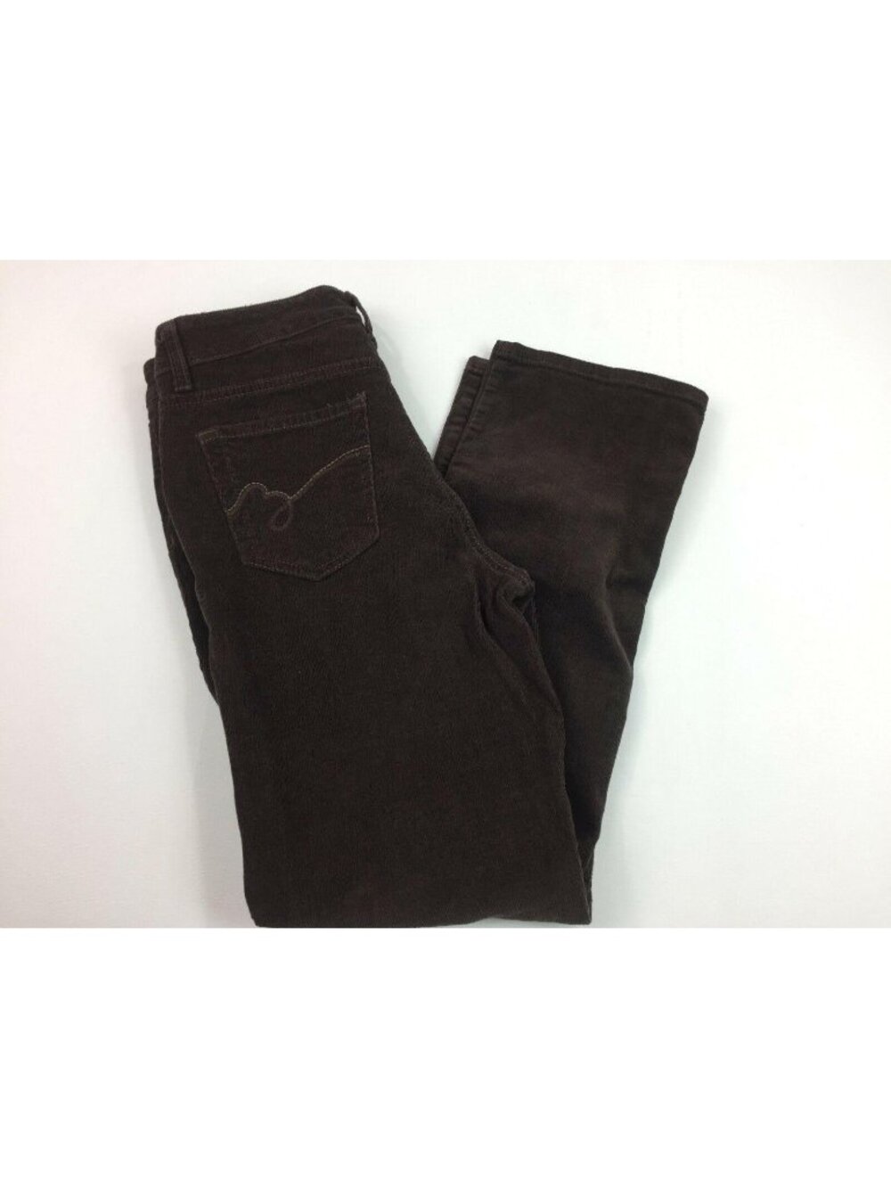 BandolinoBlu Women's Brown Corduroy Pants Size 6 Pockets Mandie Classic Fit